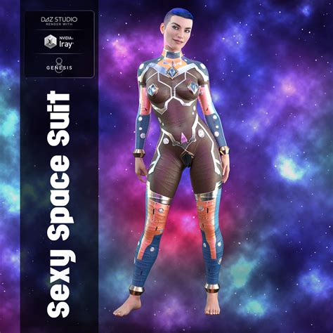 Sexy Space Suit 3d Figure Assets Noyrac