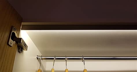 Wardrobe Led Lighting Using Lightdreams Invisible Magnetic Door Switch