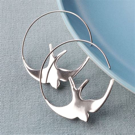 This product belongs to home , and you can find similar products at all categories , jewelry & accessories , earrings , hoop earrings. Sterling Silver Swallow Hoop Earrings By Martha Jackson ...