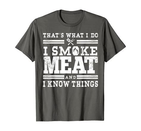 Funny Pitmaster Shirt I Smoke Meat Bbq Smoker Grill T