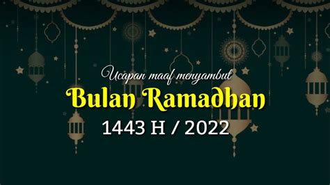 Ucapan Menyambut Bulan Ramadhan 2022 Story WA 30 Detik YouTube