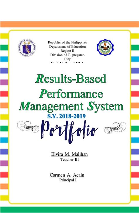 Rpms Cover Page Sample