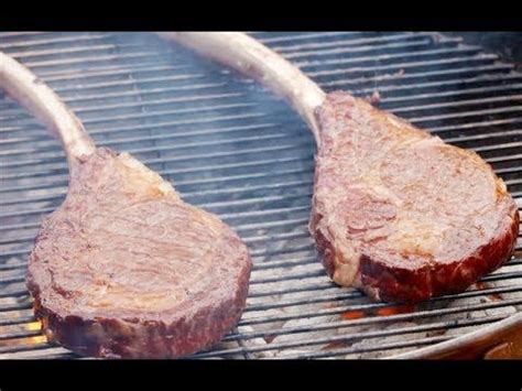 Andrew Zimmern Cooks Reverse Seared Tomahawk Steaks Cooking