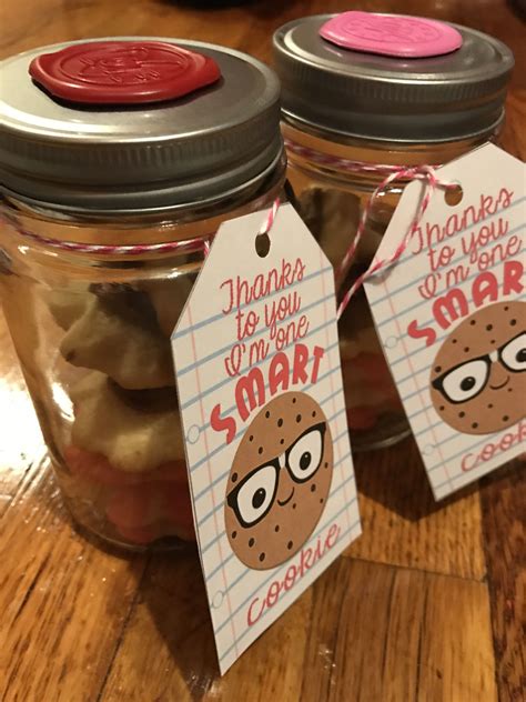 Teacher Appreciation Ts Homemade Cookies In A Jar With A Tag Found