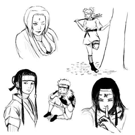 Naruto Character Sketches By Sheruchan On Deviantart