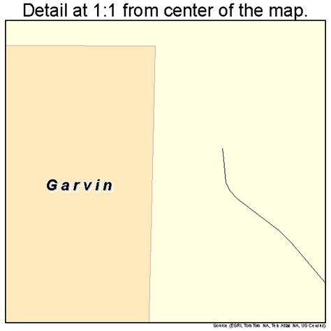 Garvin Oklahoma Street Map 4028700