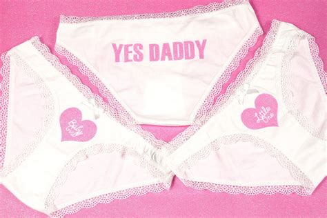 Ddlg Panties Cute Personalised Yes Daddy Ddlg Lingerie With Etsy