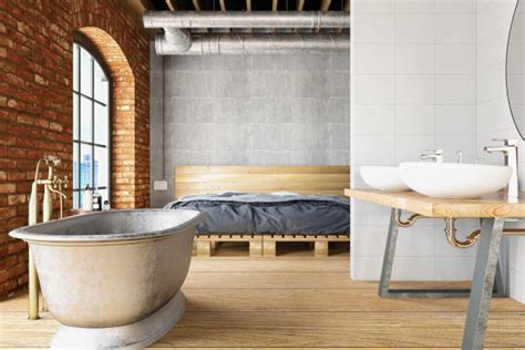 360 Industrial Loft Bathroom Stock Photos Pictures And Royalty Free