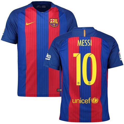 Nike Lionel Messi Barcelona Redblue 201617 Home Replica Player Jersey