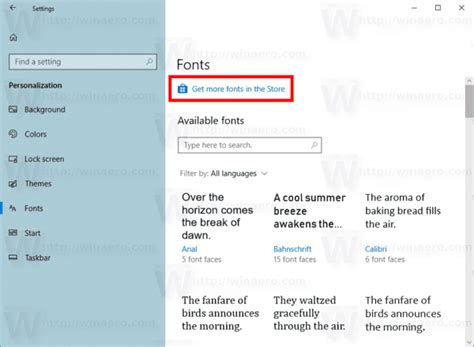 How To Install Fonts From Microsoft Store In Windows 10