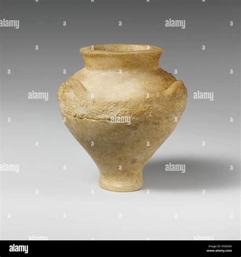 Miniature Alabaster Pithoid Jar Period Late Bronze Age Date Ca