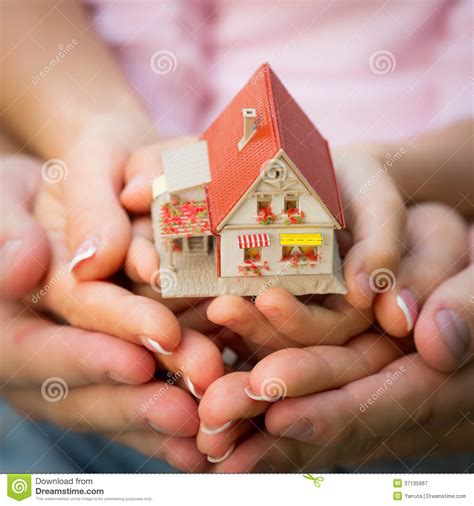 House In Hands Stock Image Image Of People Outdoor 37135667
