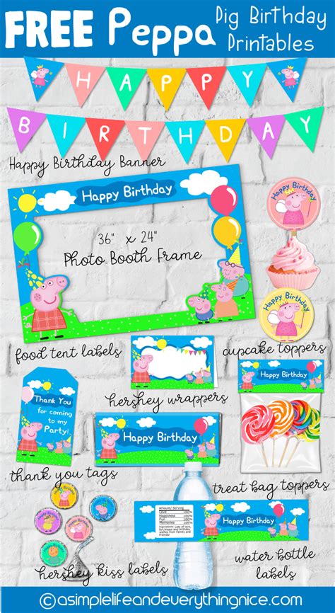 Peppa Pig Party Free Printables Printable Form Templates And Letter