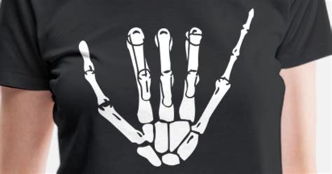 Hang Loose Skeleton Hand Womens Premium T Shirt Spreadshirt