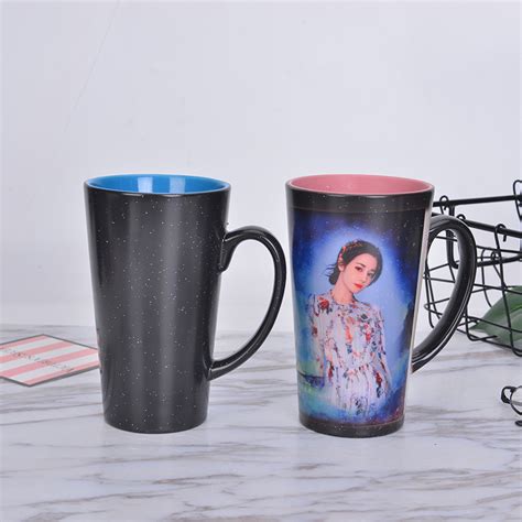 Custom mugs and Personalized mugs New Arrive 16OZ Color Change Mug Heat gambar png