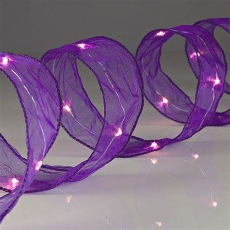 lighted purple ribbon