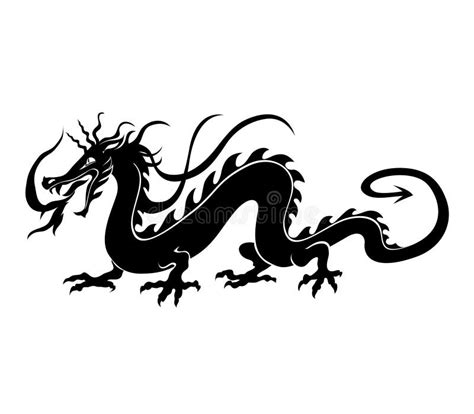 Paper Cut Out Of A Dragon China Stock Vector Illustration Of Lunar