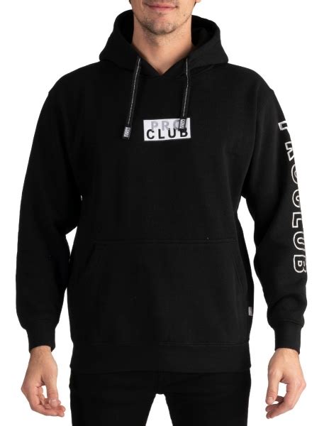 Pro Club Mens Embroidered Logo Heavyweight Pullover Hoodie 13oz