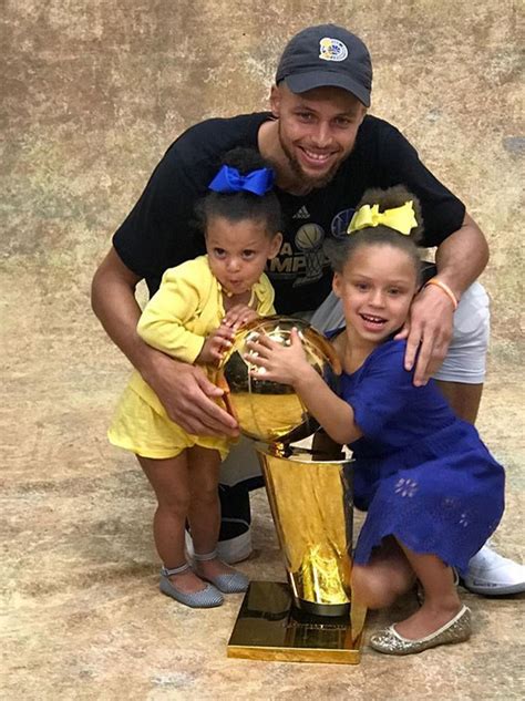 Steph curry's mom was strict: Steph Curry and family pose with championship trophy in ...