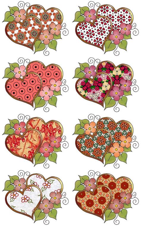 Artbyjean Love Hearts Paper Flower Crafts Pattern Art Angel