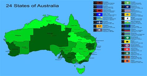 24 States Of Australia Australia
