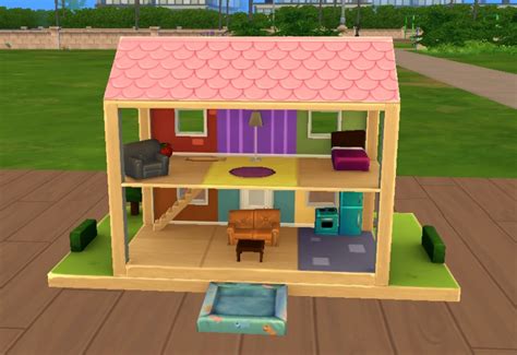Mod The Sims Home For Two Dollhouse Replica ~no Cc~