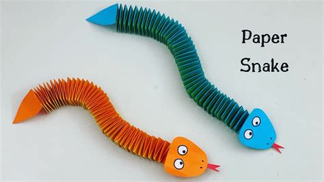 How To Make Easy Paper Snake For Kids Nursery Craft Ideas Paper