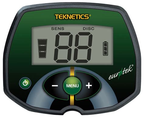.metal detector with 8 concentric waterproof coil & target id, 7.81 khz operating frequency mfr: Teknetics EUROTEK