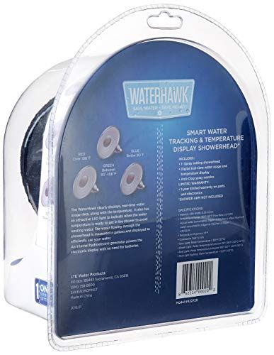 Waterhawk Smart Shower Head Eco Friendly Water Conservation Rain 6 Inch Shower Head With Real