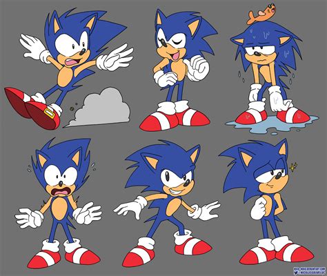Sonic The Hedgehog Poses Practice By Nico Neko On Deviantart