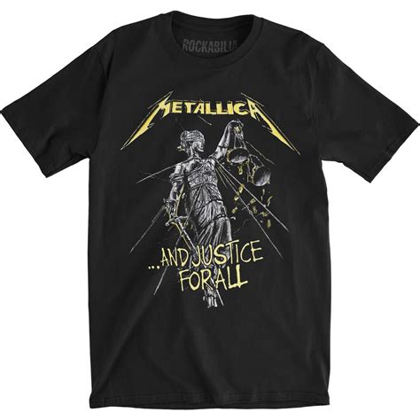 Metallica Metallica Mens And Justice For All Tracks Back Print