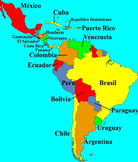 1 Countries Mexico Central And South America Caribbean Countries