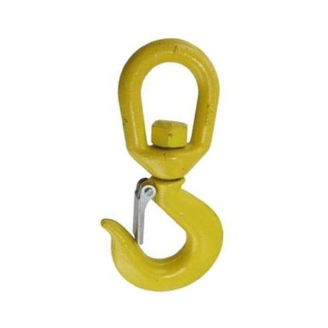 38 Shackle 2 Alloy Swivel Eye Hoist Hook With Safety Spring Latch 1