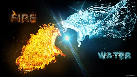 Free Download Fire Vs Water Wallpaper Hd Fire Vs Water V2 By Sheppard47
