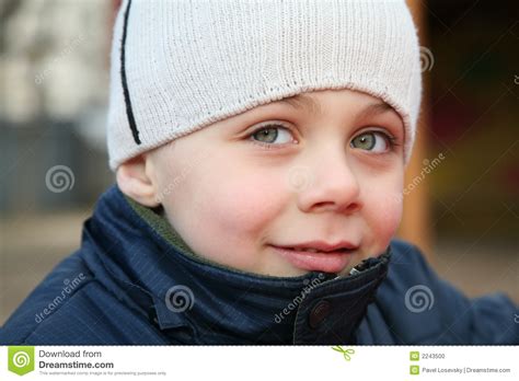 Child With Big Eyes Stock Photo Image Of Innocence Outdoors 2243500