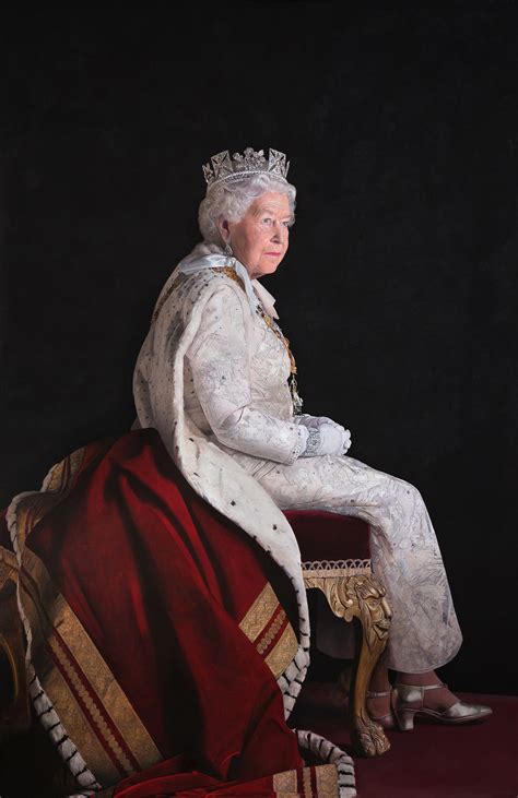 Hm Queen Elizabeth Ii The Realms Portrait News Richard Stone