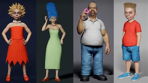 So Sehen „die Simpsons“ In Echt Aus 3d Modelle Von Hossein Diba