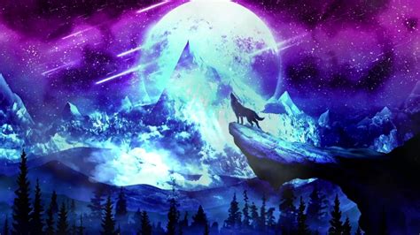 Wolf Howling At The Moon Wallpaper Digital Art Hd Wallpapers Hot Sex Picture