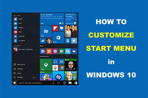 9 Tips To Customize Start Menu In Windows 10