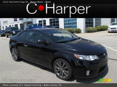 | skip to page navigation. Ebony Black - 2012 Kia Forte Koup SX - Black Interior ...