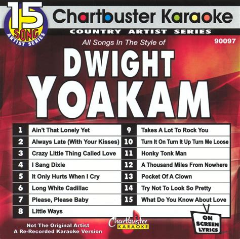 best buy chartbuster karaoke dwight yoakam [cd]