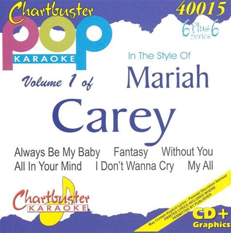 chartbuster karaoke mariah carey vol 1 karaoke cd album muziek