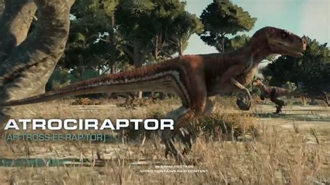 Jurassic World Evolution 2 Atrociraptor Field Guide Youtube