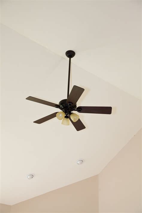 Ceiling Fan In Vaulted Livingroom Smart Accessible Living