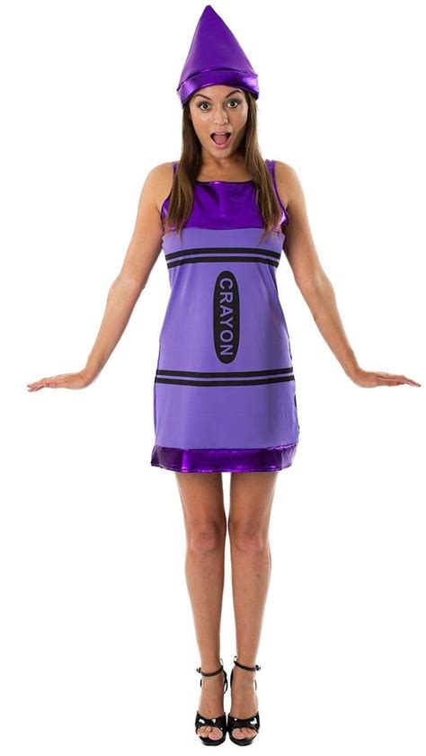 women s purple crayon costume dress crayon fancy dress crayon dress fun fancy dress