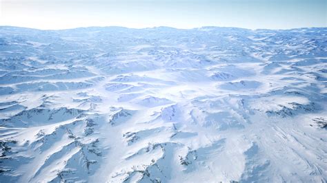 Polar Snow Rocky Mountains Ridges In A Cold Polar Region Stock Video