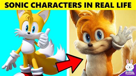 Sonic The Hedgehog Characters In Real Life Bunnitoons Youtube
