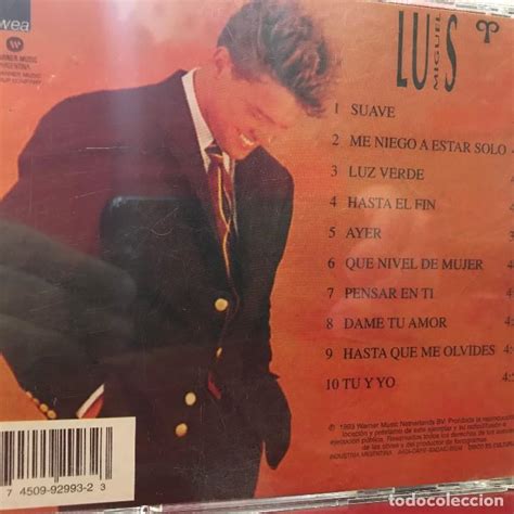 It was released by wea latina on june 22, 1993. cd argentino de luis miguel año 1993 - Comprar CDs de ...