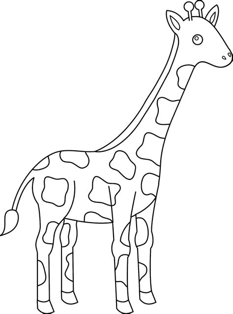 Animal Coloring Pages Giraffe At Getdrawings Free Download