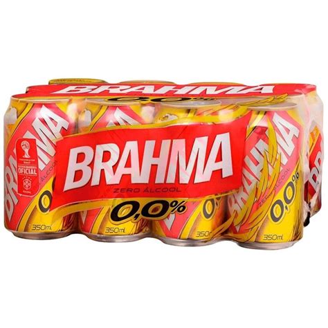 Cerveja Brahma Zero Lata Natural 350ml Fardo C12 Super Marajá